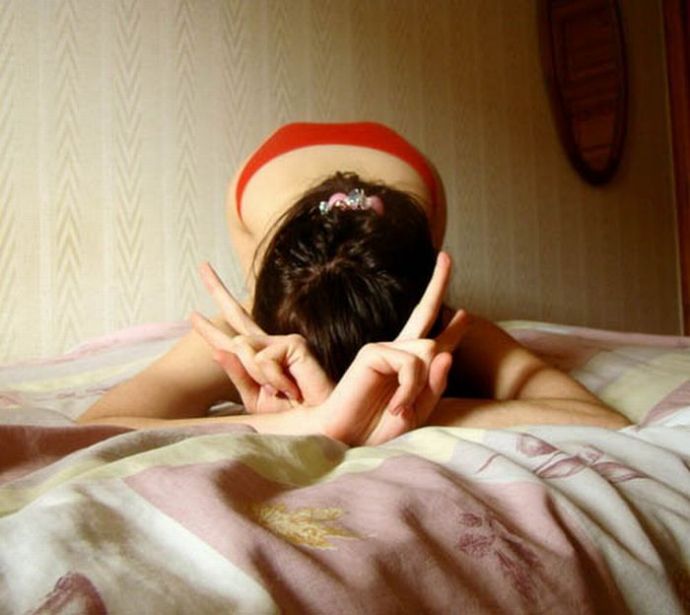 Девушки попой вверх