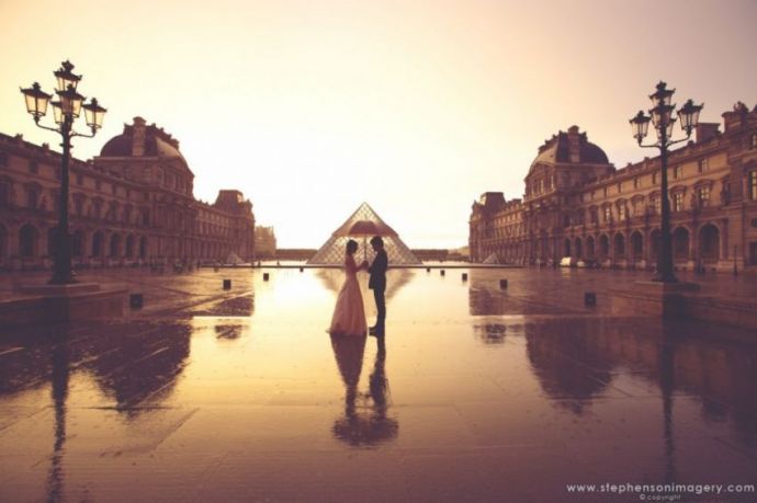 Свадебные фото молодожен в дождь