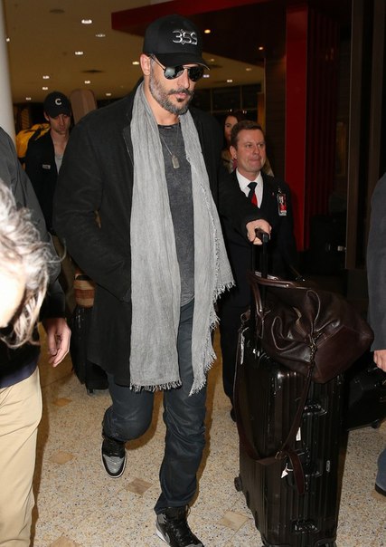 Ченнинг Татум и Джо Мангальелло в аэропорту Сиднея