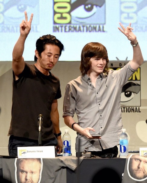 Каст сериала "Ходячие мертвецы" на фестивале Comic