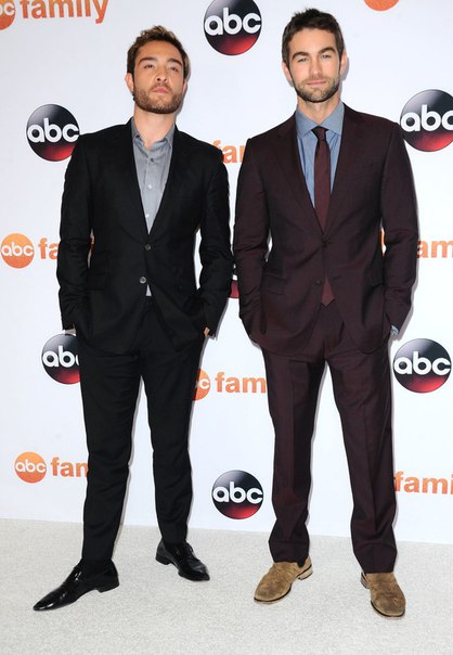 Эд Вествик и Чейс Кроуфорд на пресс-туре канала Disney