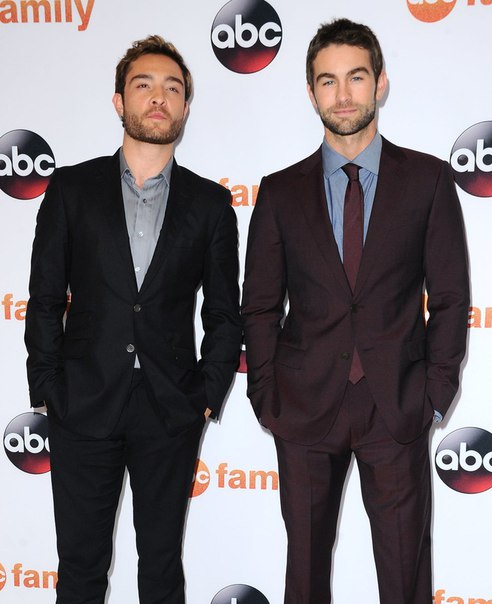 Эд Вествик и Чейс Кроуфорд на пресс-туре канала Disney