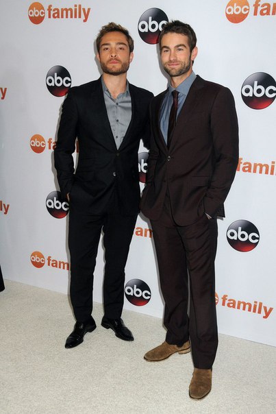 Эд Вествик и Чейс Кроуфорд на пресс-туре канала Disney