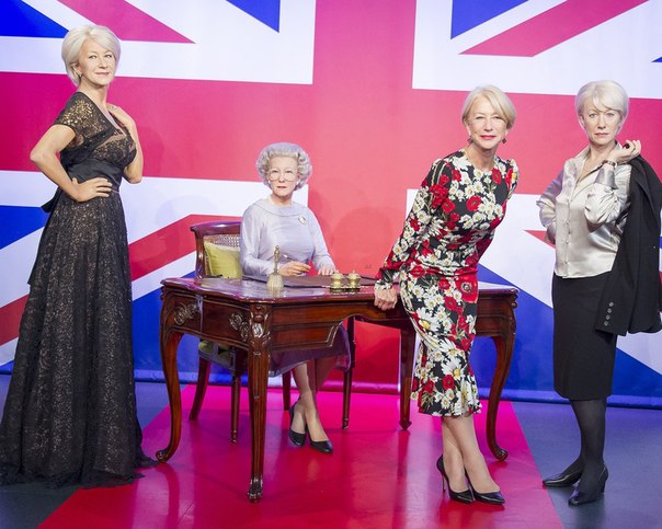 Хелен Миррен на мини-выставке в Музее мадам Тюссо