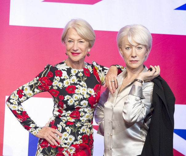 Хелен Миррен на мини-выставке в Музее мадам Тюссо