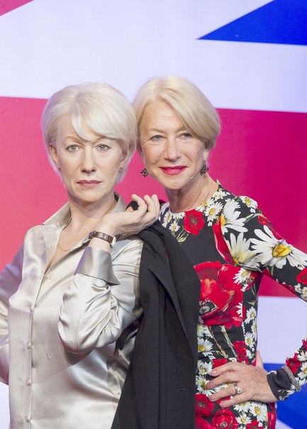 Хелен Миррен на мини-выставке в Музее мадам Тюссо