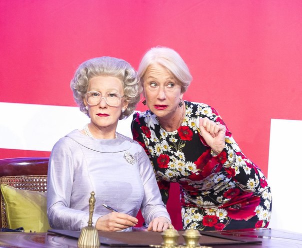 Хелен Миррен на мини-выставке в Музее мадам Тюссо