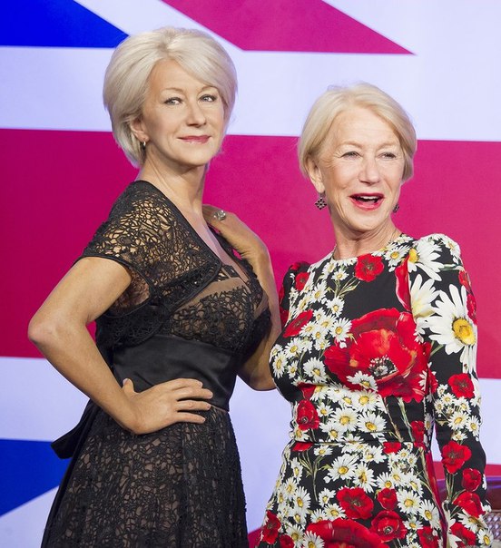 Хелен Миррен на мини-выставке в Музее мадам Тюссо