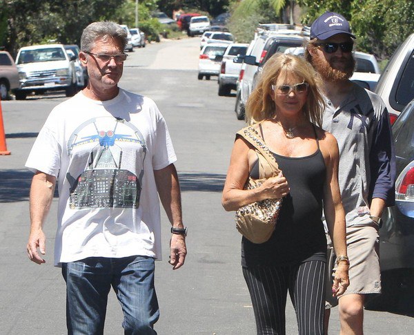 Курт Расселл и Голди Хоун в Брентвуде - 14 августа