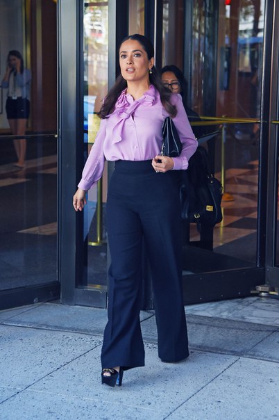 Сальма Хайек в Нью-Йорке - 4 августа