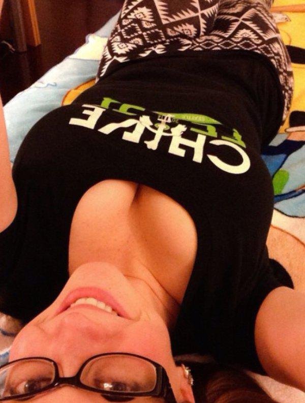 Сексуальные вырезы на сиськах