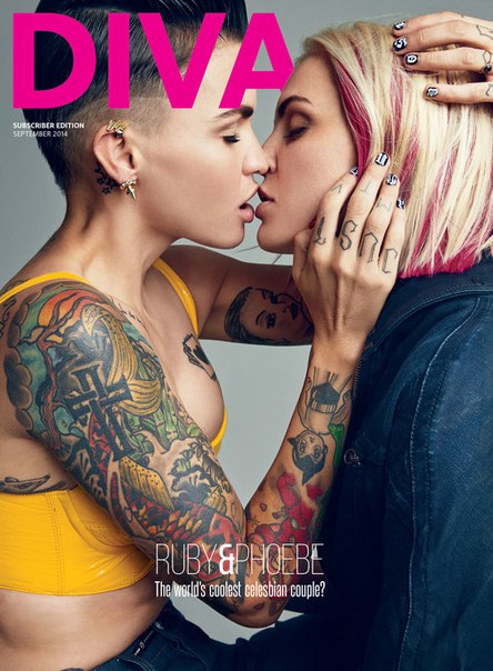 Руби Роуз (Ruby Rose) и Фиби Даль (Phoebe Dahl) в журнале Diva Великобритания Руби Роуз (Ruby Rose) и Фиби Даль (Phoebe Dahl) в журнале Diva Великобритания