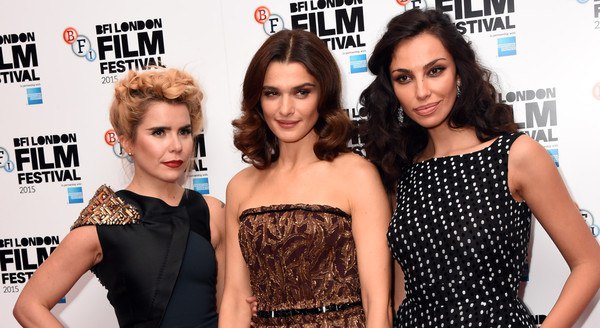 Рэйчел Вайс, Мадалина Генеа и Палома Фейт на премьере фильма "Youth" в рамках BFI London Film Festival 2015