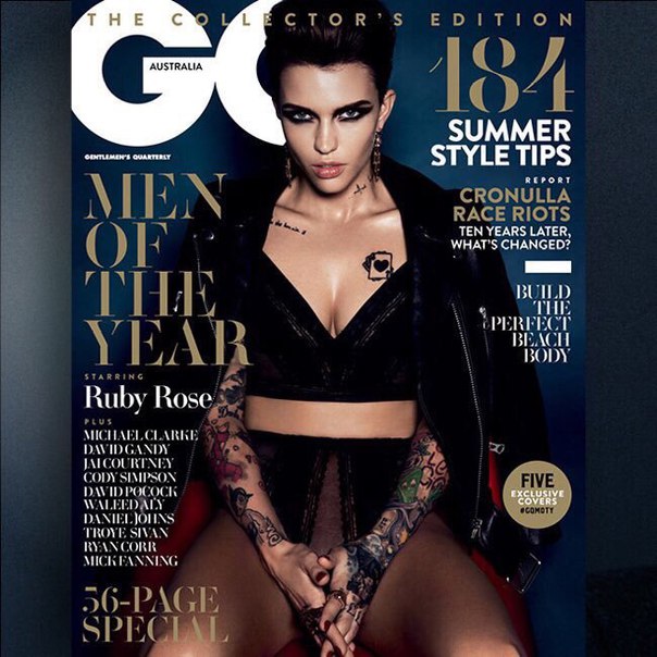 Руби Роуз на фотосессии для декабрьского номера журнала «GQ»