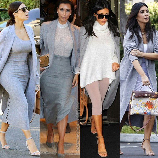 Уличный стиль Ким Кардашьян.