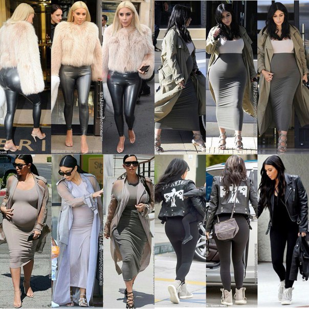 Уличный стиль Ким Кардашьян.