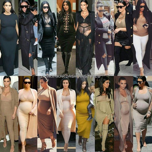 Уличный стиль Ким Кардашьян.