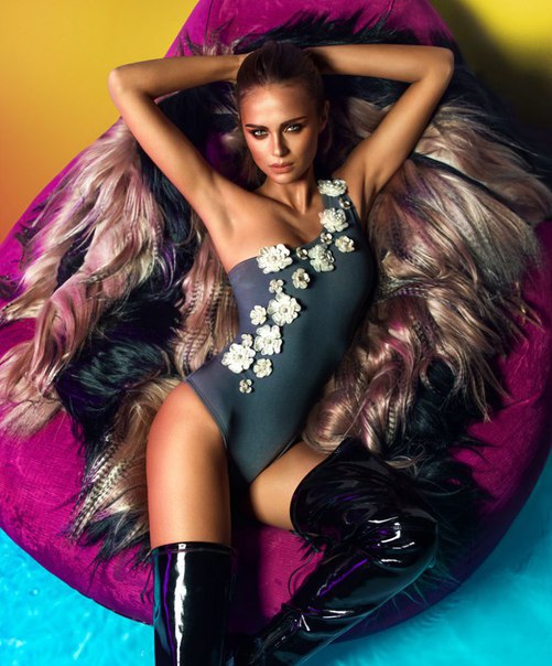 Ксения Дели для рекламной кампании коллекции Boudoir by Alina Ilina 2015....