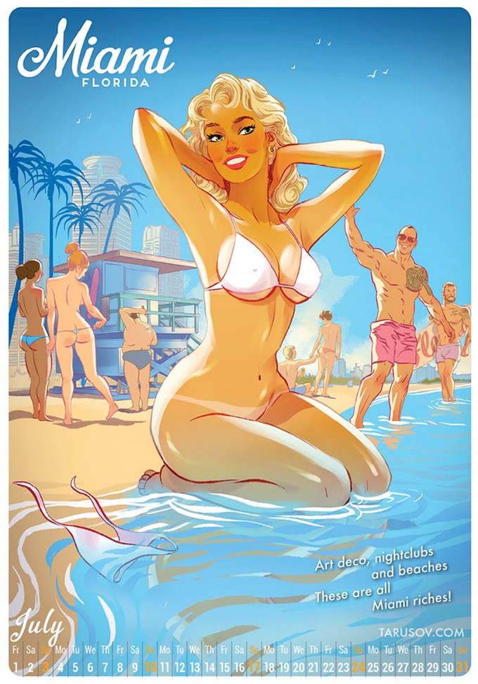 Пин-ап календарь 2016