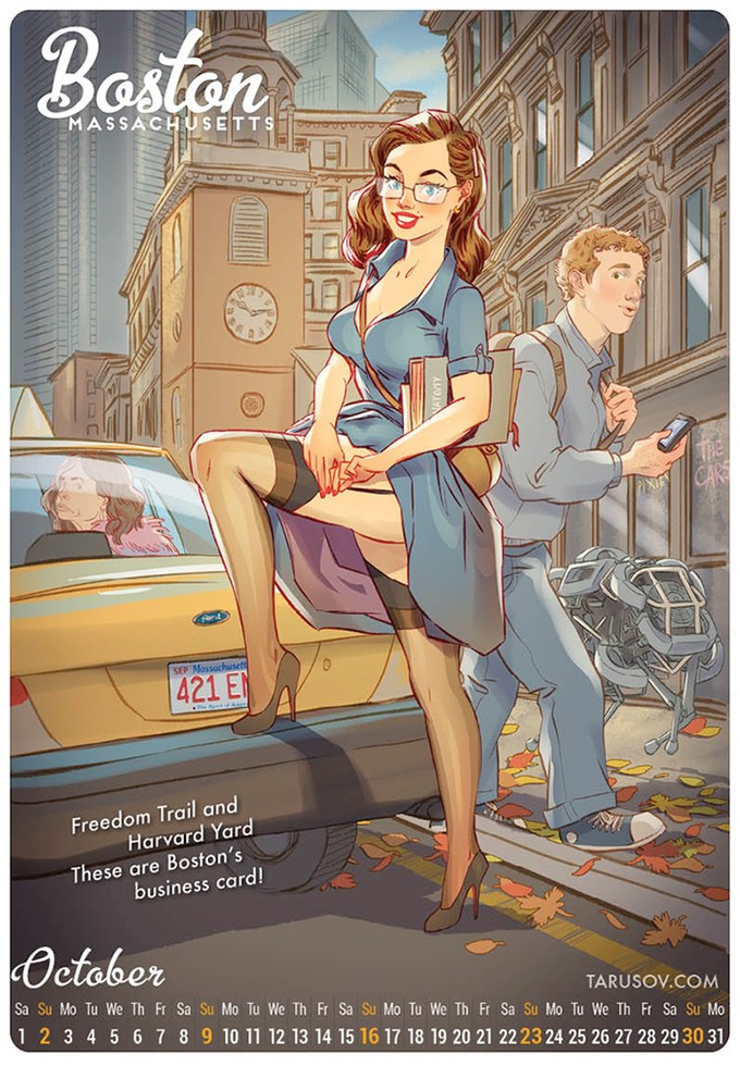 Пин-ап календарь 2016