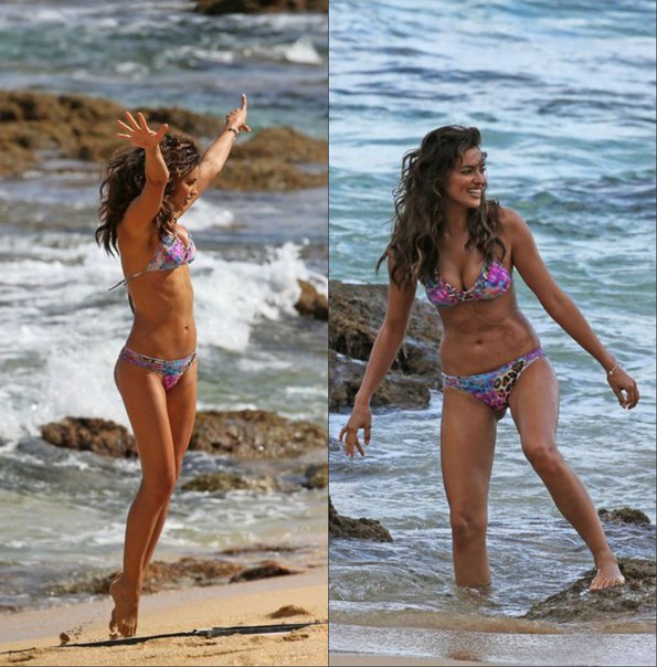 Подборка пляжных фото с Ириной Шейк.