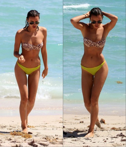 Подборка пляжных фото с Ириной Шейк.