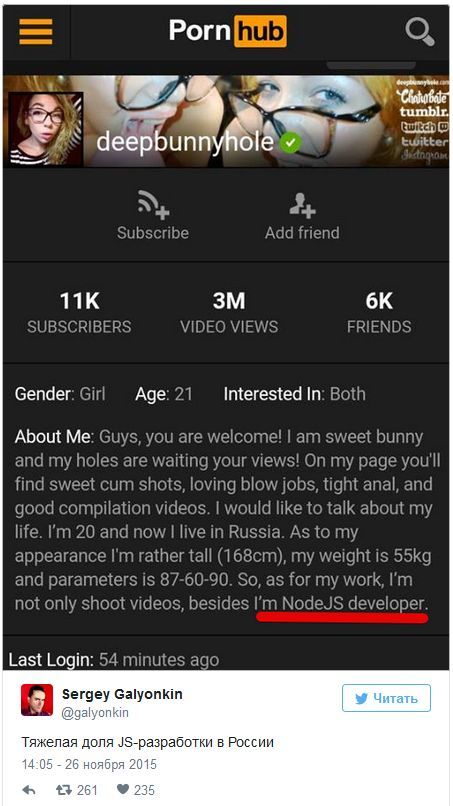 Программистам без порно съемок не куда Программистам без порно съемок не куда