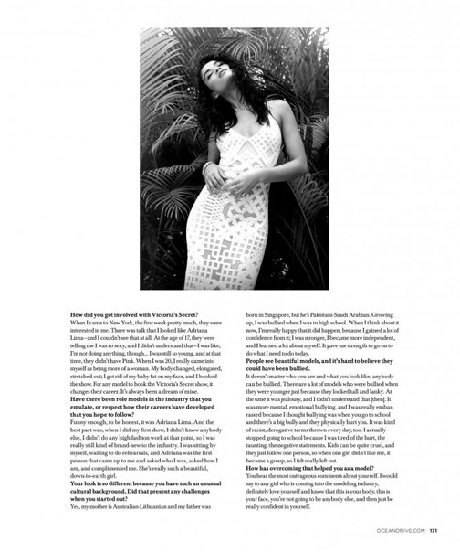 Shanina Shaik – Ocean Drive Magazine (February 2016)