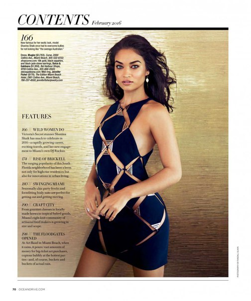 Shanina Shaik – Ocean Drive Magazine (February 2016)