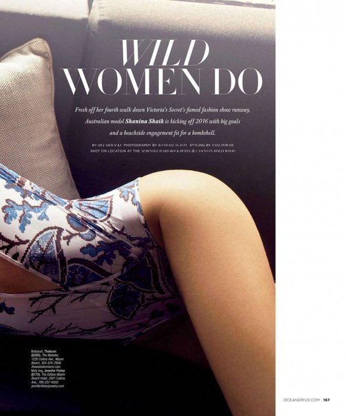 Shanina Shaik – Ocean Drive Magazine (February 2016)