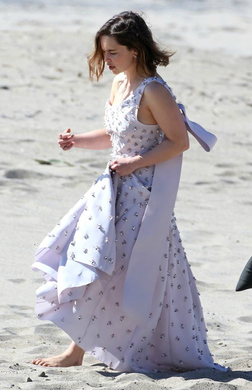 Эмилия Кларк на работе