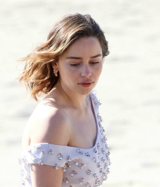 Эмилия Кларк на работе