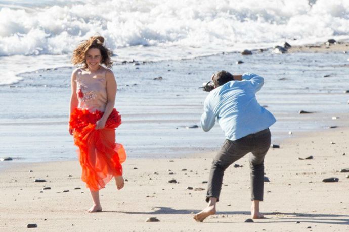 Эмилия Кларк на работе