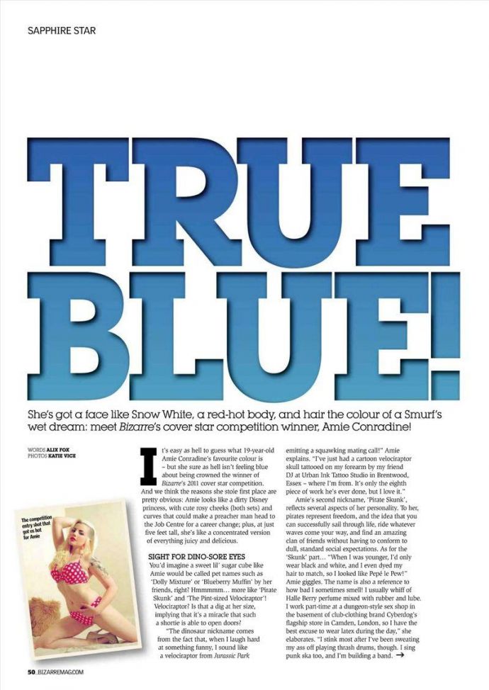 Модель года Amie Conradine - Bizarre Christmas 2011 UK Special Edition