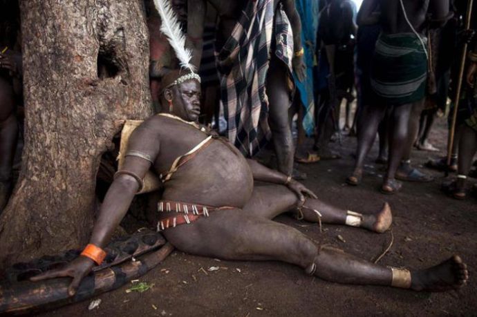 Пузатые красавцы эфиопского племени