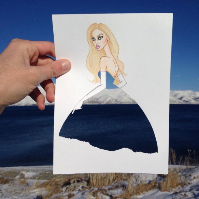 Живой фешн-арт Эдгара Артиса