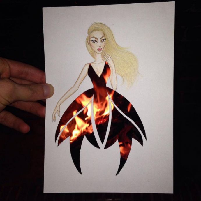 Живой фешн-арт Эдгара Артиса