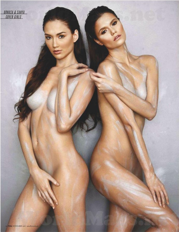 Модель месяца Sanya Smith, Ornusa Cadness - FHM November 2011 (11-2011) Philippines