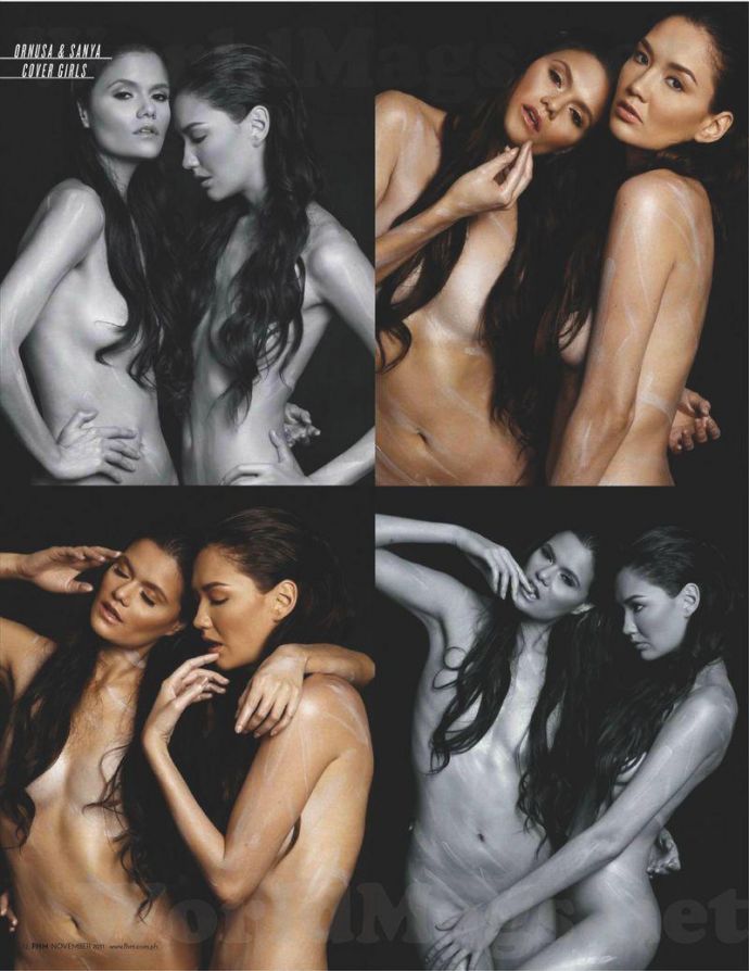 Модель месяца Sanya Smith, Ornusa Cadness - FHM November 2011 (11-2011) Philippines