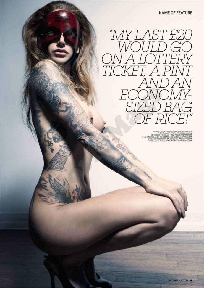 Богиня эротики Jesse Lee - Bizarre January 2012 (1-2012) UK