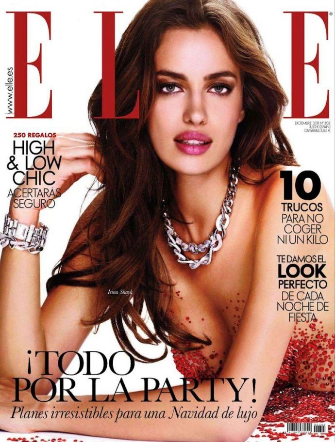 Раздетая Irina Shayk - Elle December 2011 (12-2011) Spain