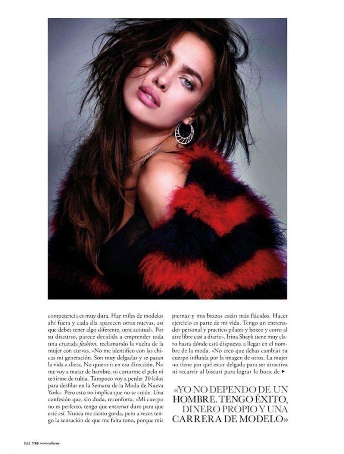 Раздетая Irina Shayk - Elle December 2011 (12-2011) Spain