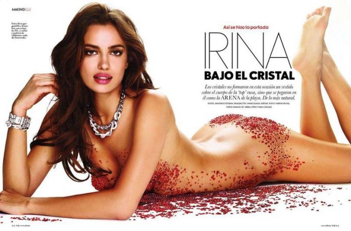 Раздетая Irina Shayk - Elle December 2011 (12-2011) Spain