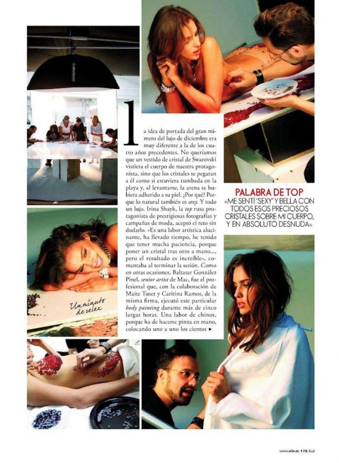 Раздетая Irina Shayk - Elle December 2011 (12-2011) Spain