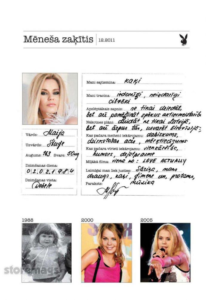 Голая звезда Jenny May - Playboy December 2011 (12-2011) Latvia