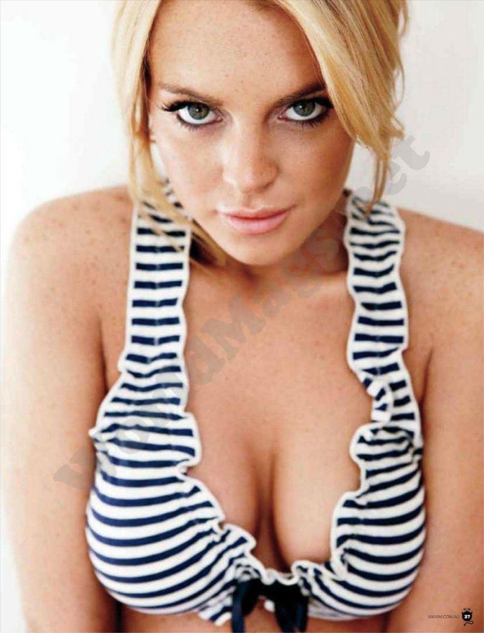 Голая звезда Lindsay Lohan - Maxim January 2012 (1-2012) Australia