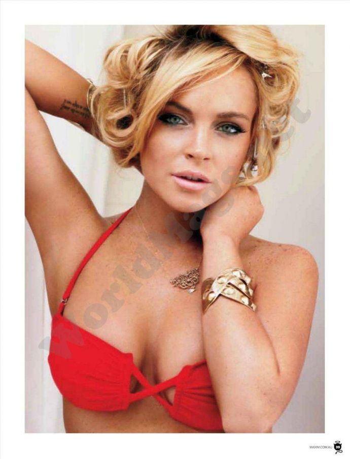 Голая звезда Lindsay Lohan - Maxim January 2012 (1-2012) Australia