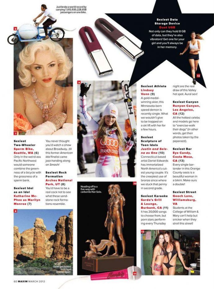 Секси Sexiest Things In America - Maxim March 2012 (3-2012) USA