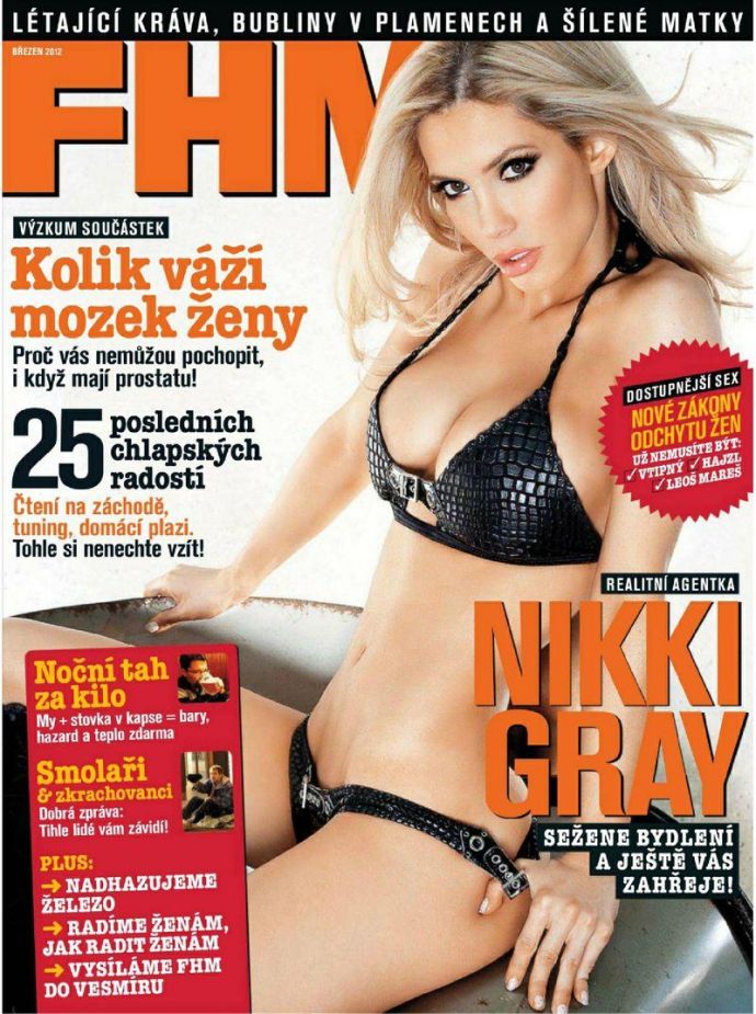 Откровенная Nikki Gray - FHM March 2012 Czech
