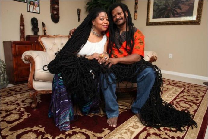 Обладательница самых длинных в мире волос